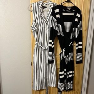 Striped dresses banana republic 10/L